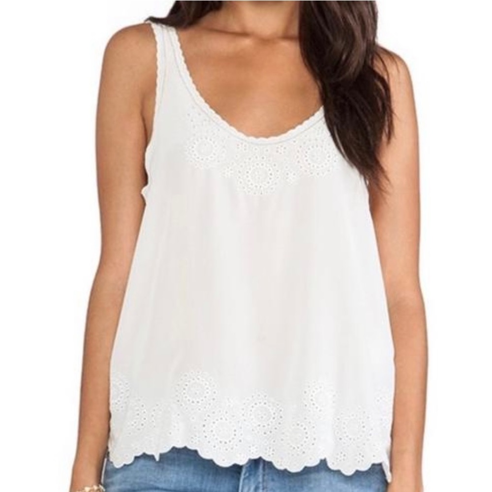 Joie silk eyelet top. Size small